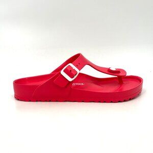 BIRKENSTOCK Women's Hot Coral Pink Gizeh Slip On Thong Sandals Shoes Size 10